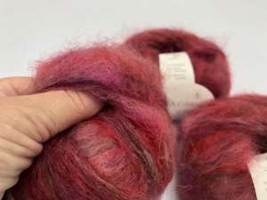 Bella by permin chunky mohair - smuk changerende i varme toner 